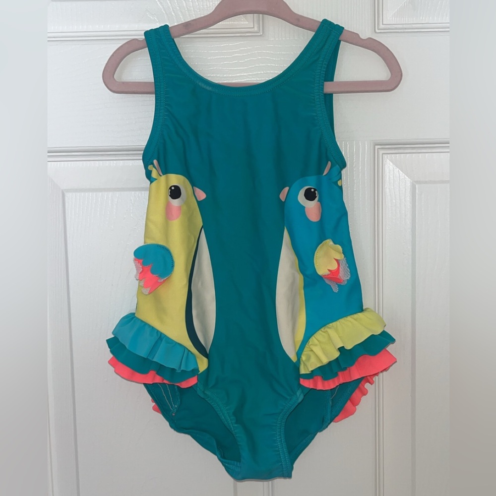 Marks & Spencer Colorful Parrot Swimsuit for Girls